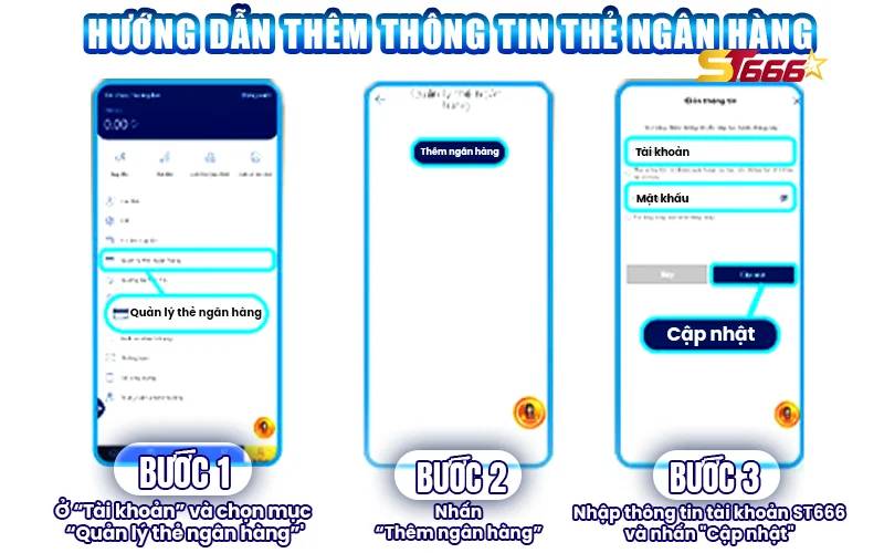 Bước 2: Liên kết tài khoản ngân hàng - Định danh chính chủ